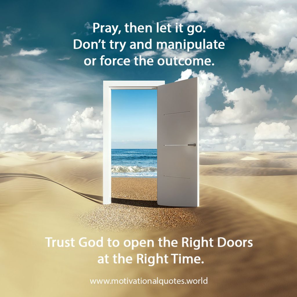 Right Door Right Time Motivational Quotes